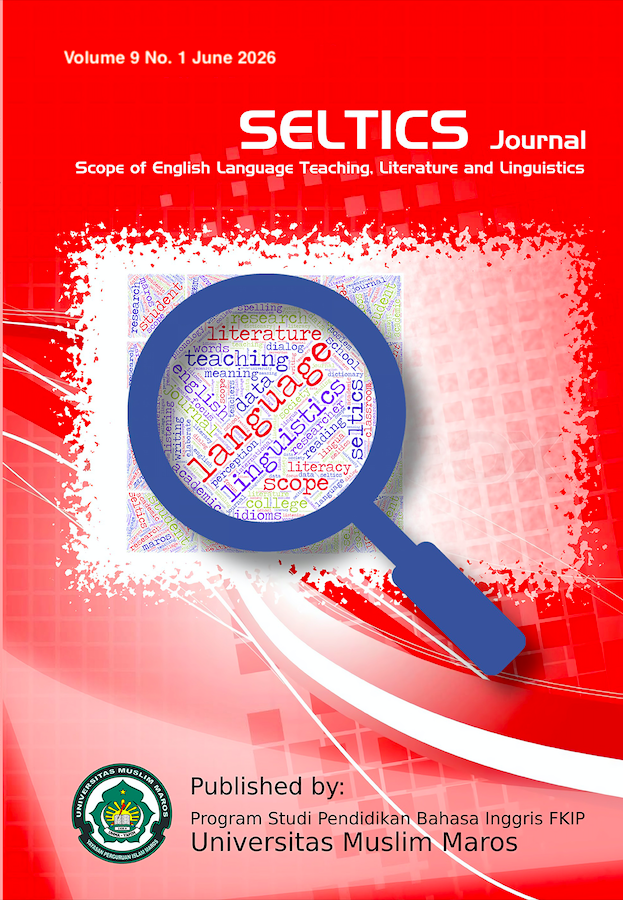					View Vol. 9 No. 1 (2026): Seltics Journal: Scope of English Language Teaching, Literature and Linguistics Journal
				