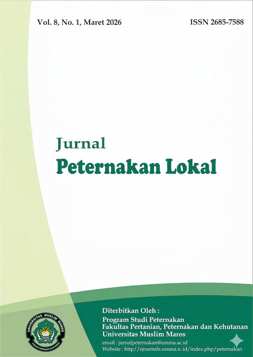					View Vol. 8 No. 1 (2026): Jurnal Peternakan Lokal
				